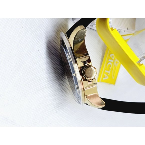 Invicta Pro Diver Men 50mm Stainless Steel Gold Black Chronograph Quartz Watch - Picture 8 of 16